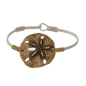 Sand Dollar  Bangle Bracelet